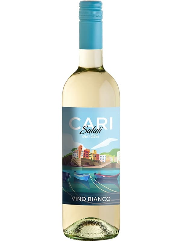 Вино Карі Салуті, Б'янко д'Італія / Cari Saluti, Bianco d'Italia, біле сухе 0.75л