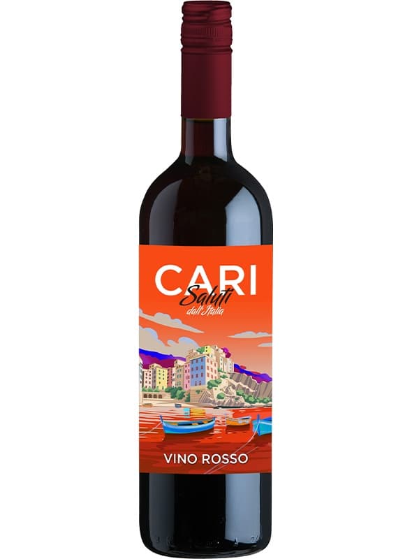 Вино Карі Салуті, Россо д'Італія / Cari Saluti, Rosso d'Italia, червоне сухе 0.75л