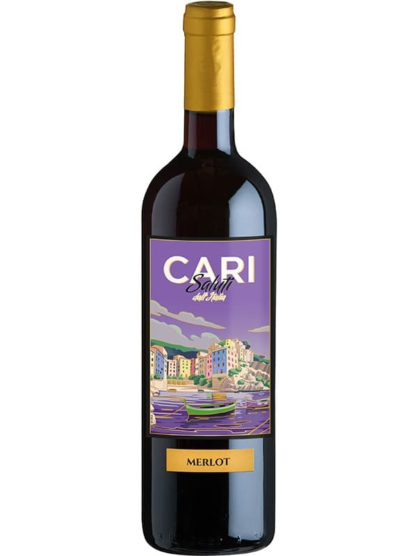 Вино Карі Салуті, Мерло / Cari Saluti, Merlot, червоне сухе 0.75л