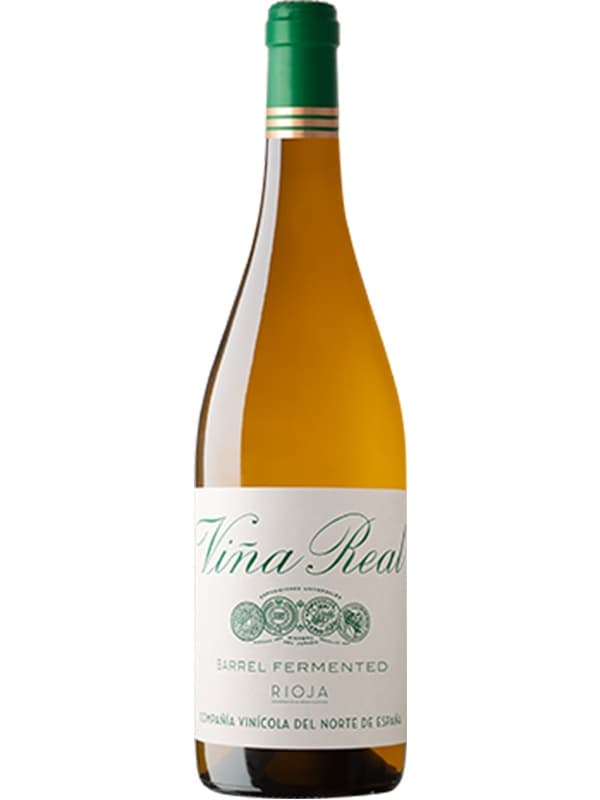 Вино Вінья Реал, Ферментадо ен Барріка / Vina Real, Fermentado en Barrica, CVNE, біле сухе 0.75л