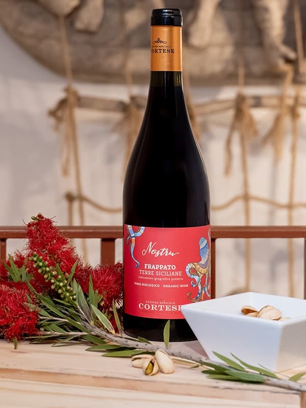 Вино Фраппато, Терре Сициліане / Frappato, Terre Siciliane, Cortese Nostru, червоне сухе 0.75л
