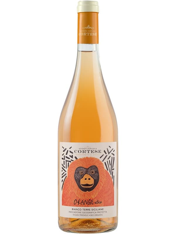 Вино Оранг-утанг Б'янко, Тере Сициліане / Orange-utan Bianco, Terre Siciliane, Cortese, бурштинове сухе 0.75л