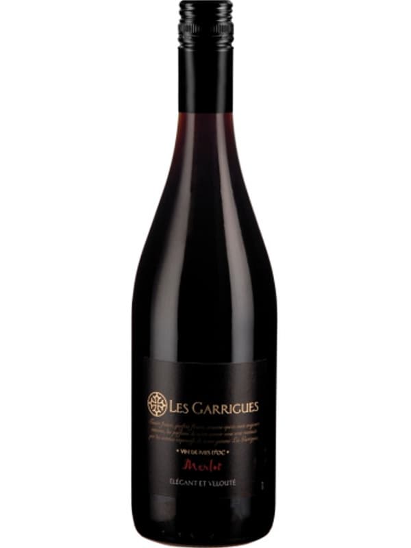 Вино Ле Гарріг, Мерло / Les Garrigues, Merlot, червоне сухе 0.75л