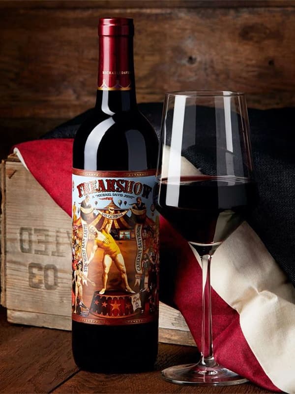 Вино Фрікшоу, Каберне Совіньон / Freakshow, Cabernet Sauvignon, Michael David, червоне сухе 0.75л