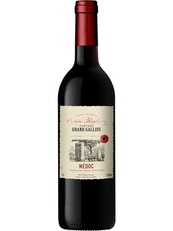 Вино Шато Медок, Ойжен Ройлер / Chateau Medoc, Eugene Reulier, Castel, червоне сухе 0.75л