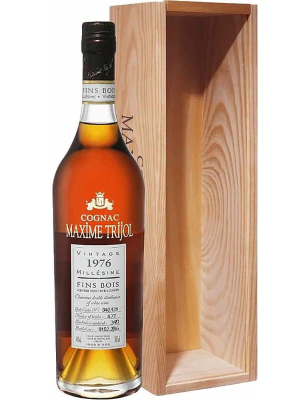 Коньяк Максим Тріжоль, Фін Буа / Maxime Trijol, Fins Bois, 1976 рік, 40%, 0.7л