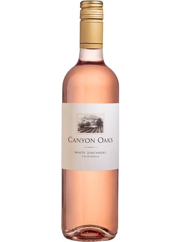 Вино Уайт Зінфандель, Каньйон Оукс / White Zinfandel, Canyon Oaks, рожеве напівсухе 0.75л