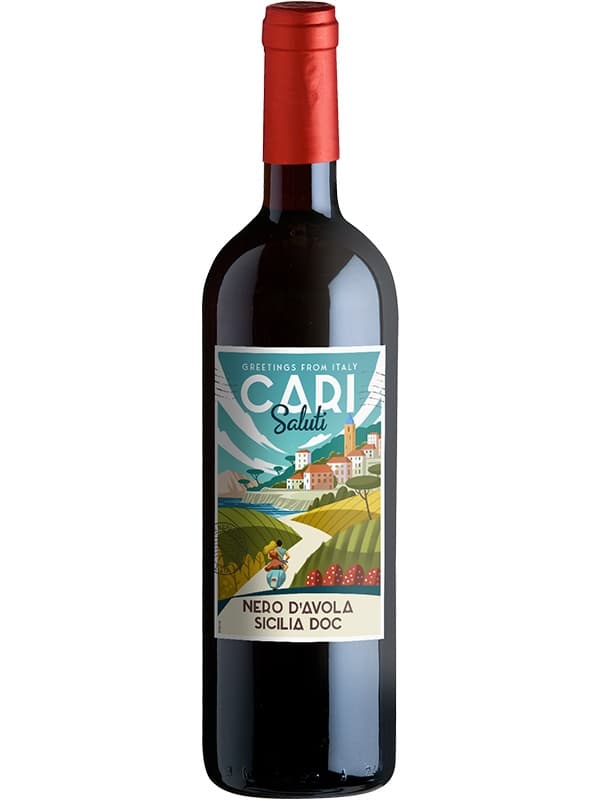 Вино Карі Салуті, Неро д'Авола / Cari Saluti, Nero d'Avola, червоне сухе 0.75л