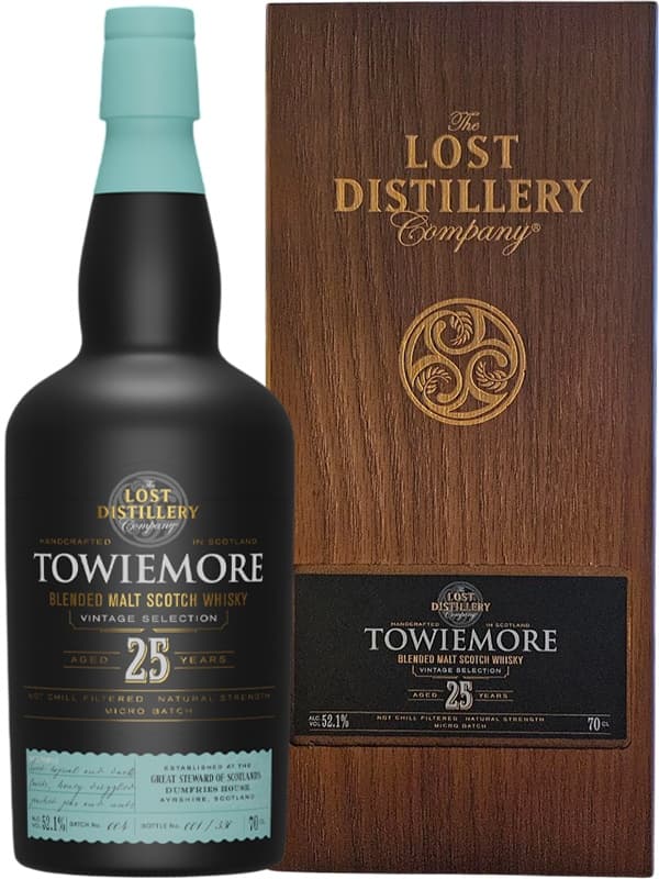Віскі Товімор, Вінтаж Селекшн / Towiemore, Vintage Selection, The Lost Distillery, 25 років, 52.1%, 0.7л
