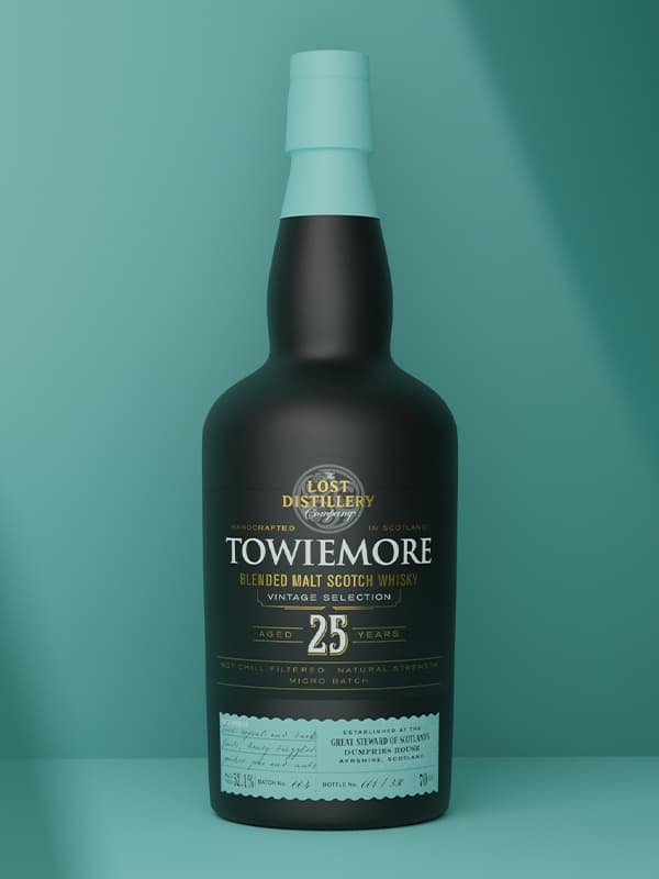 Віскі Товімор, Вінтаж Селекшн / Towiemore, Vintage Selection, The Lost Distillery, 25 років, 52.1%, 0.7л