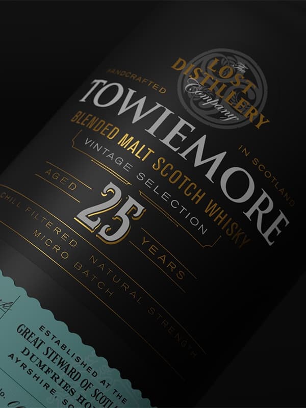 Віскі Товімор, Вінтаж Селекшн / Towiemore, Vintage Selection, The Lost Distillery, 25 років, 52.1%, 0.7л