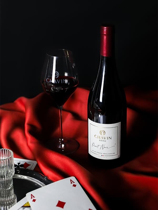 Безалкогольне вино Шавін Зеро, Піно Нуар / Chavin Zero, Pinot Noir, Domaines Pierre Chavin, червоне 0.75л