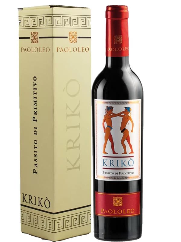 Вино Кріко, Пассіто ді Прімітіво / Kriko, Passito di Primitivo, Cantine Paololeo, червоне солодке 0.5л