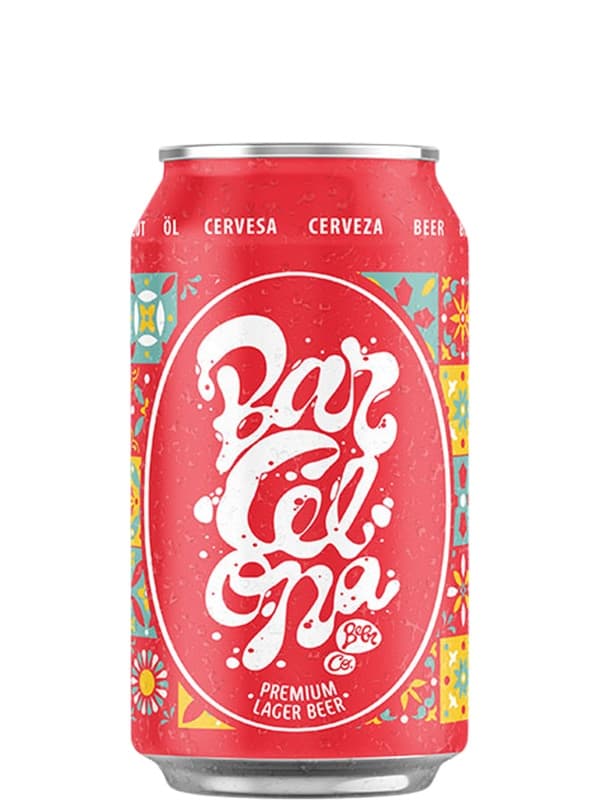 Пиво Барселона, Преміум Лагер / Barcelona, Premium Lager, з/б, 4%, 0.33л