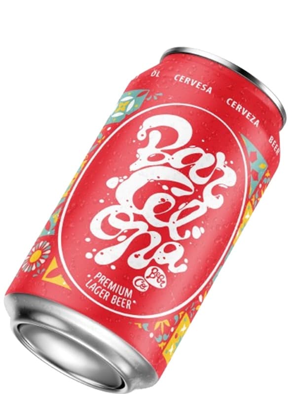 Пиво Барселона, Преміум Лагер / Barcelona, Premium Lager, з/б, 4%, 0.33л