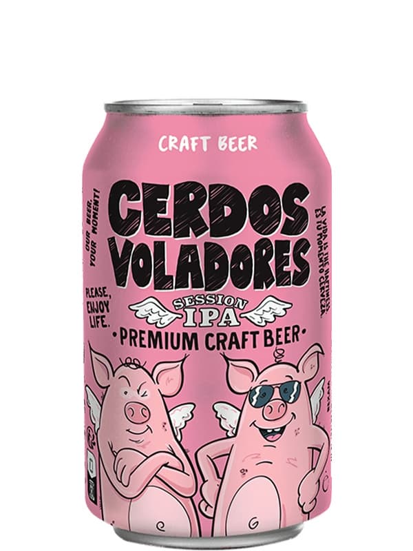 Пиво Сердос Воладорес, Сейшн ІПА / Cerdos Voladores, Session IPA, Barcelona Beer, з/б, 4%, 0.33л