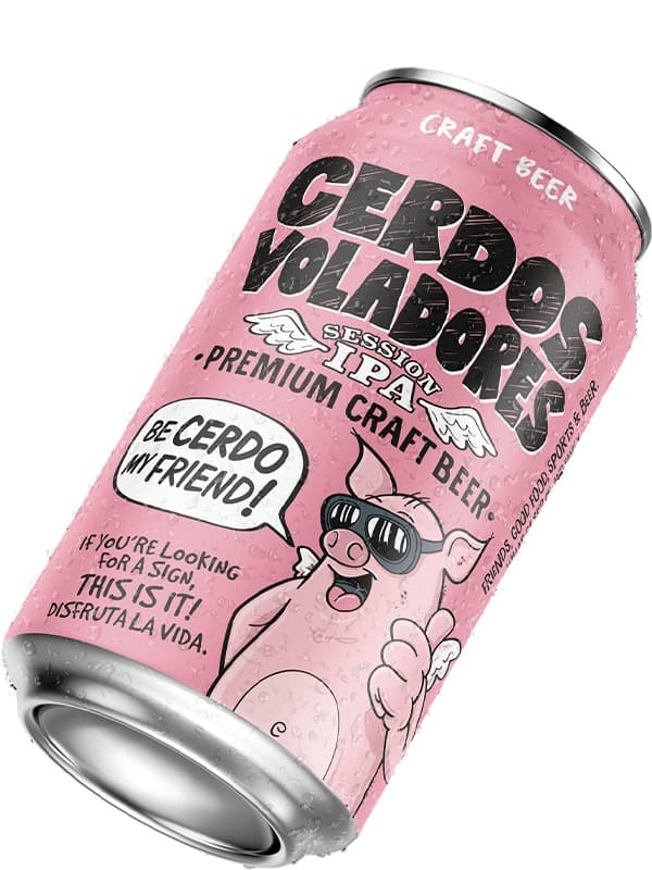 Пиво Сердос Воладорес, Сейшн ІПА / Cerdos Voladores, Session IPA, Barcelona Beer, з/б, 4%, 0.33л