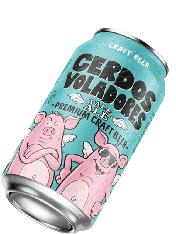 Пиво Сердос Воладорес, Пейл Ель / Cerdos Voladores, Pale Ale, Barcelona Beer, з/б, 6%, 0.33л