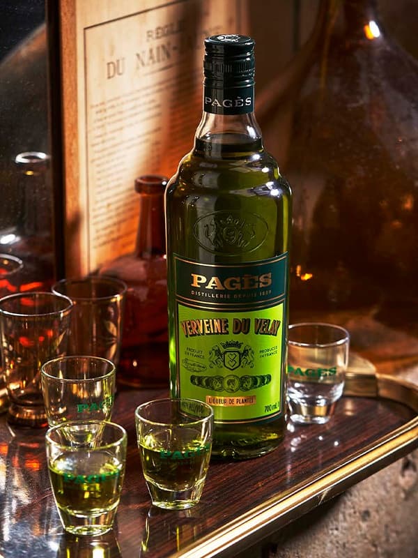 Лікер Пажес, Вервен дю Віле Верт / Pages, Verveine du Velay Verte, Vedrenne, 55%, 0.7л