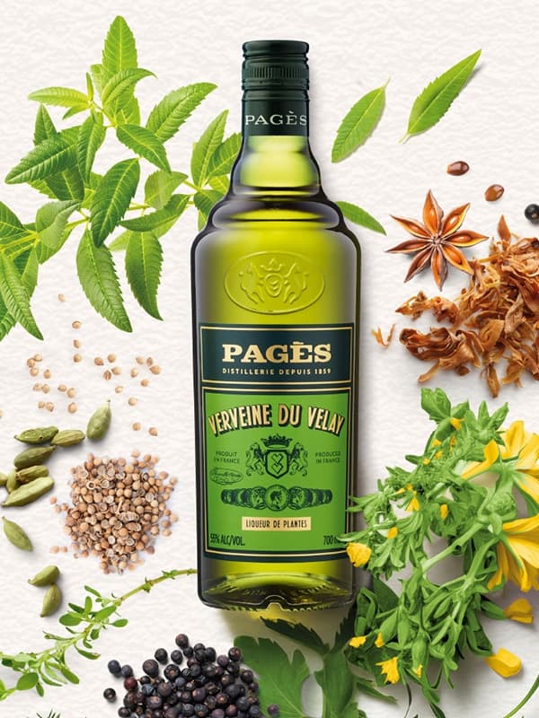 Лікер Пажес, Вервен дю Віле Верт / Pages, Verveine du Velay Verte, Vedrenne, 55%, 0.7л