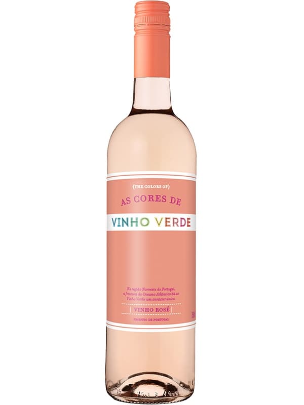 Вино Ас Корес де Віньо Верде, Розе / As Cores de Vinho Verde, Rose, Adega Ponte da Barca, рожеве напівсухе 0.75л
