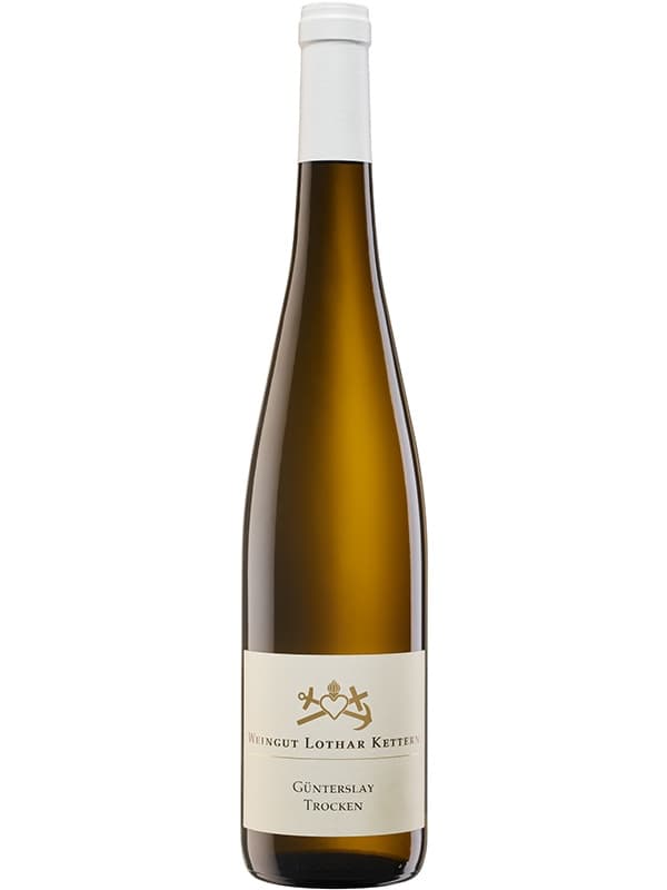 Вино Гюнтерслай, Рислінг Трокен / Gunterslay, Riesling Trocken, Lothar Kettern, біле сухе 0.75л