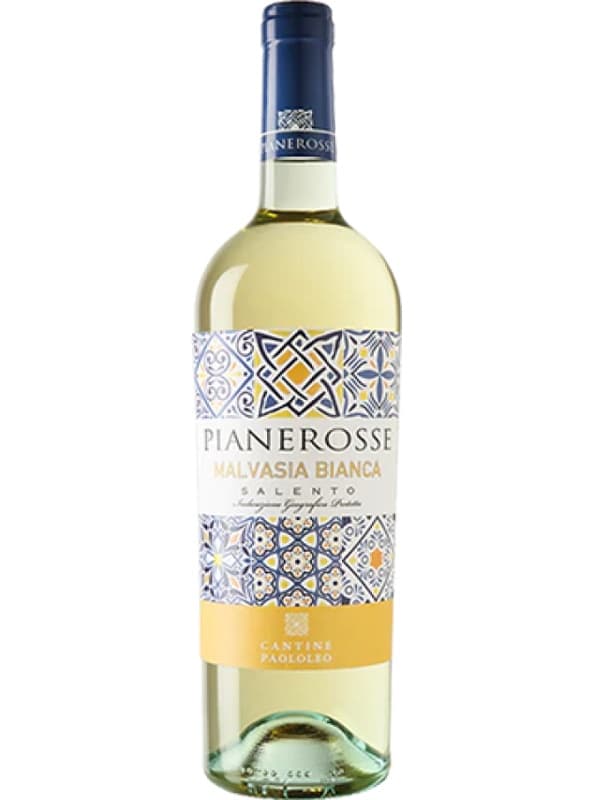 Вино Піанероссе, Мальвазія Б’янка / Pianerosse Malvasia Bianca, Cantine Paololeo, біле сухе 0.75л