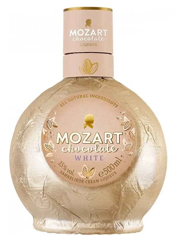 Лікер Вайт Чоколат, Моцарт / White Chocolate, Vanilla Cream, Mozart, 15%, 0.5л