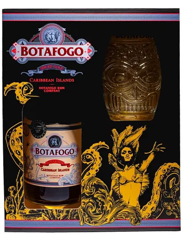 Ром Botafogo Spiced 40%, 0.7 л + склянка в подарунковій упаковці