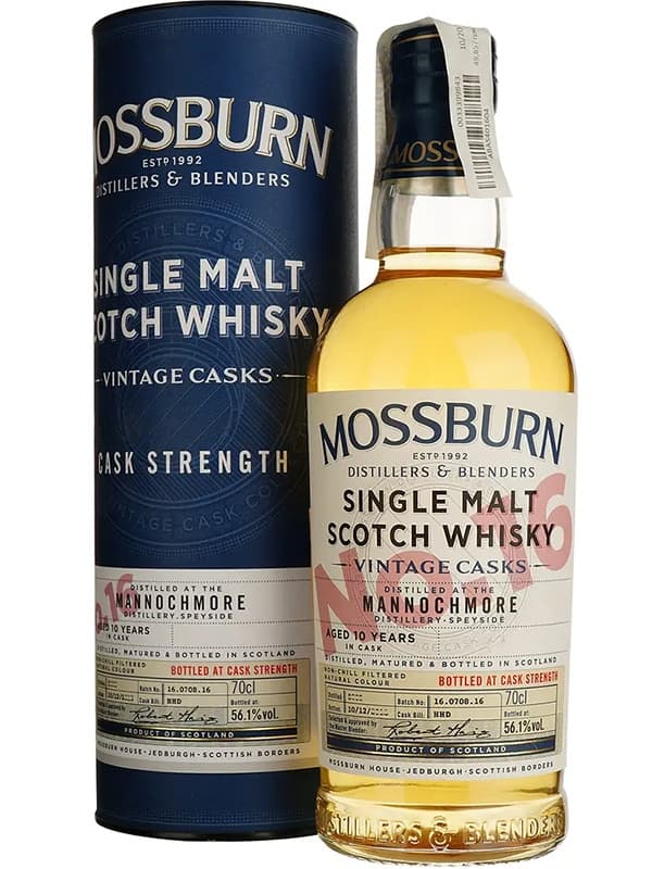 Віскі Моссберн, Вінтаж Каскс №16 Маннокмор / Mossburn, Vintage Casks №16 Mannochmore, 10 років, 56.1%, 0.7л