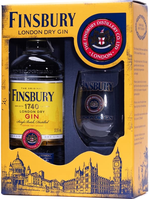 Джин Фінсбері / Finsbury, 37.5%, 0.7л + склянка