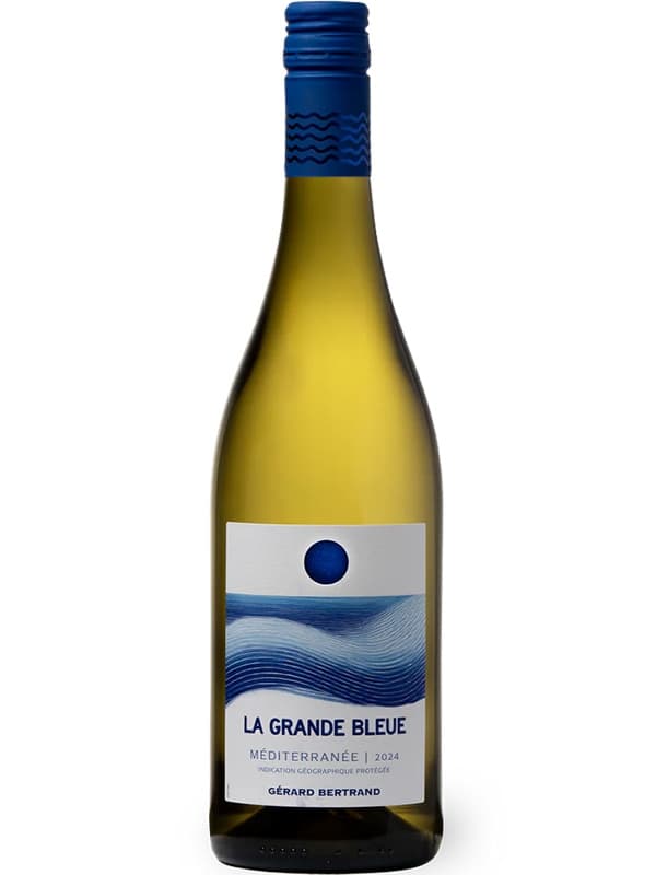 Вино Ла Гранд Бльо, Медітерані / La Grande Bleue, Mediterranee, Gerard Bertrand, біле сухе 0.75л