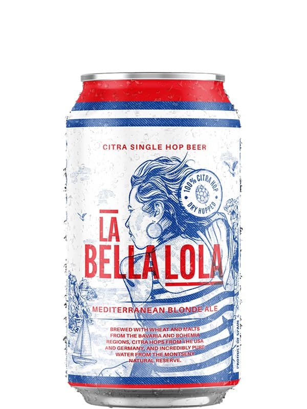 Пиво Ла Белла Лола, Медитереніан Пейл Ейл / La Bella Lola, Mediterranean Pale Ale, Barcelona Beer, з/б, 4%, 0.33л