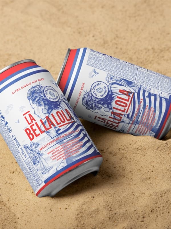 Пиво Ла Белла Лола, Медитереніан Пейл Ейл / La Bella Lola, Mediterranean Pale Ale, Barcelona Beer, з/б, 4%, 0.33л