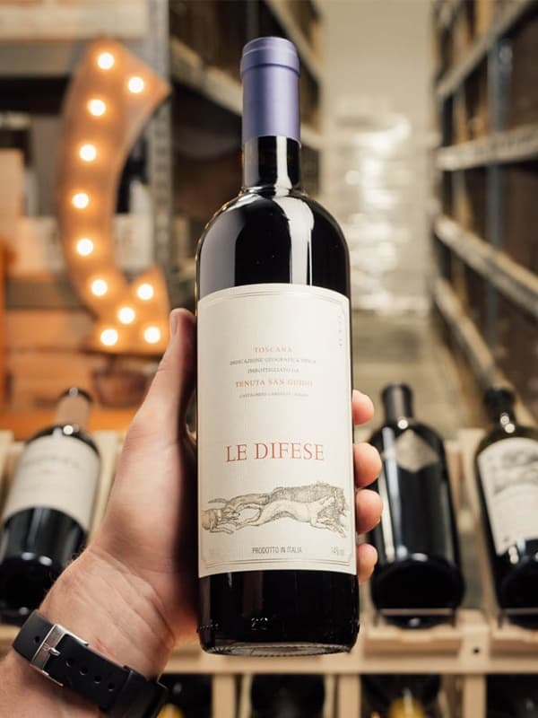 Вино Ле Діфезе, Тоскана / Le Difese, Toscana, Tenuta San Guido, червоне сухе 0.75л