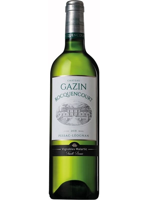 Вино Шато Газен Рокенкур, Пессак-Леоньян / Chateau Gazin Rocquencourt, Pessac-Leognan, біле сухе 0.75л