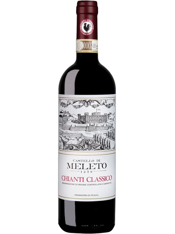 Вино Кастелло ді Мелето, К'янті Классіко / Castello di Meleto, Chianti Classico, червоне сухе 0.75л