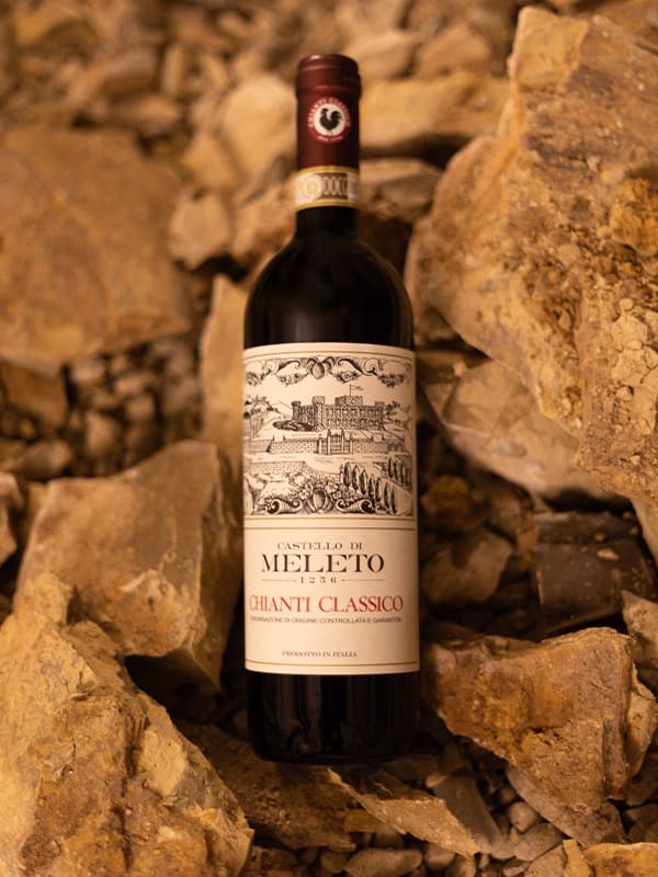 Вино Кастелло ді Мелето, К'янті Классіко / Castello di Meleto, Chianti Classico, червоне сухе 0.75л