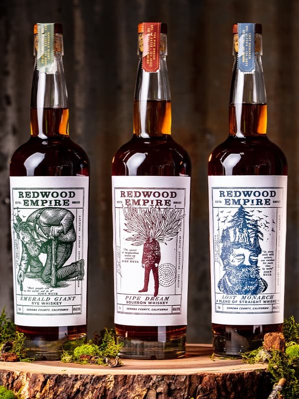 Віскі Емералд Джайент, Рей / Emerald Giant, Rye, Redwood Empire, 45%, 0.7л