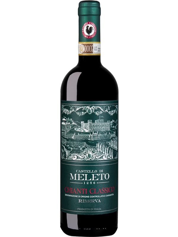 Вино Кастелло ді Мелето, К'янті Класіко Резерва / Castello di Meleto, Chianti Classico Riserva, червоне сухе 0.75л