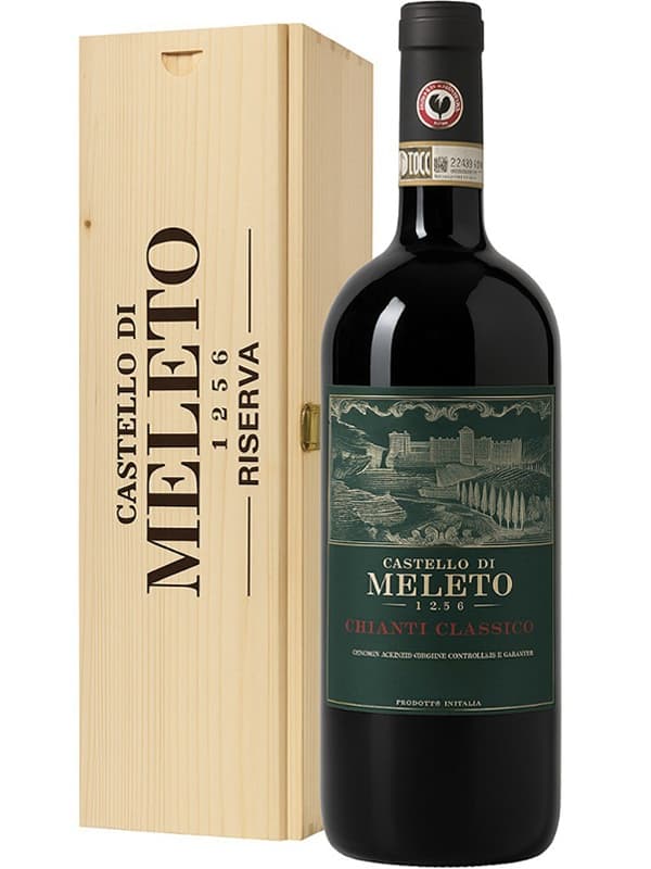 Вино Кастелло ді Мелето, К'янті Класіко Резерва / Castello di Meleto, Chianti Classico Riserva, червоне сухе 1.5л