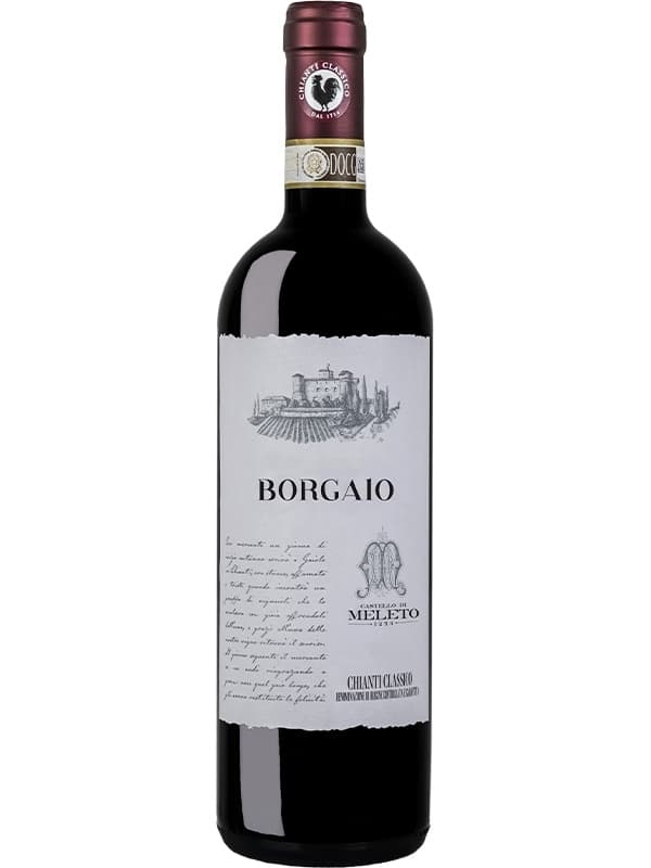 Вино Боргайо, К'янті Класіко Біолоджіко / Borgaio, Chianti Classico Biologico, Castello di Meleto, червоне сухе 0.75л
