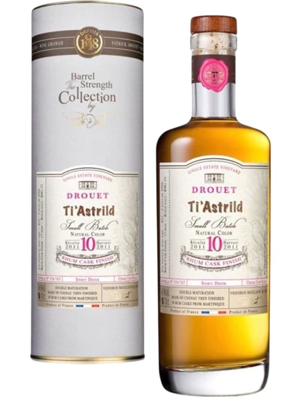 Алкогольний напій Друє, Ті Астрільд Ром Каск Фініш / Drouet, Ti Astrild Rum Cask Finish, 10 років, 46%, 0.7л