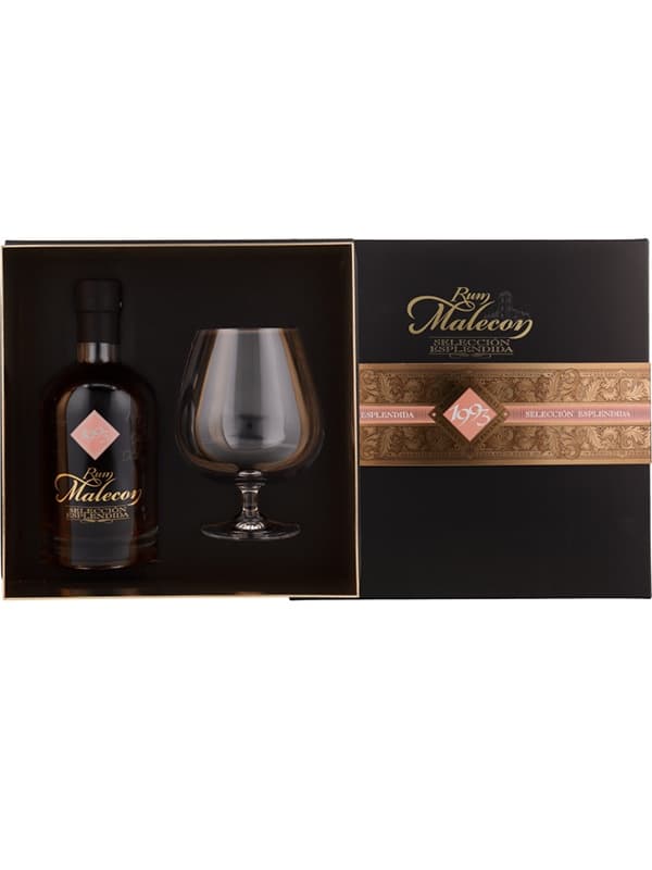 Ром Селексьон Есплендіда, Малекон / Seleccion Esplendida, Malecon, 1993 рік, 40%, 0.7л, в подарунковій коробці + склянка