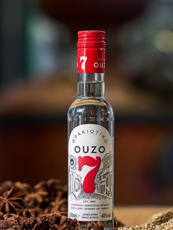 Узо Тракіотіко 7, Традішинал / Thrakiotiko 7, Traditional, 40%, 0.2л