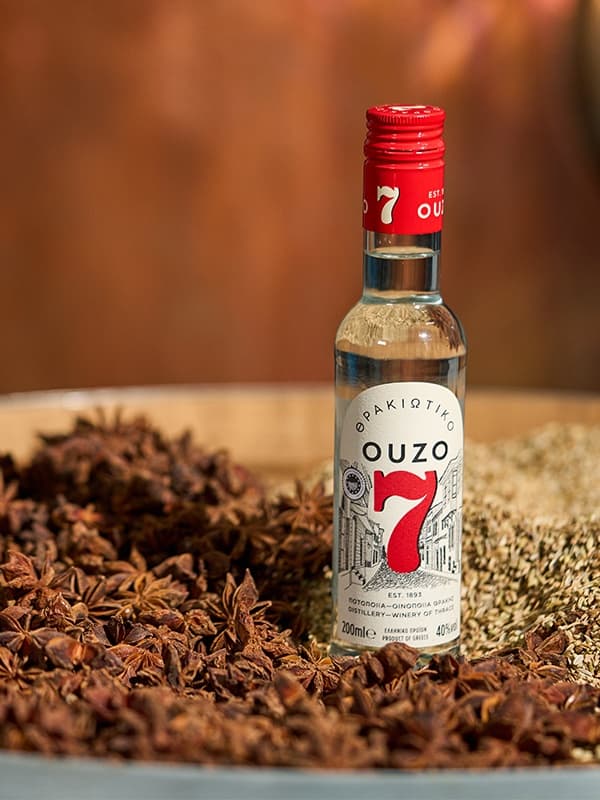 Узо Тракіотіко 7, Традішинал / Thrakiotiko 7, Traditional, 40%, 0.2л