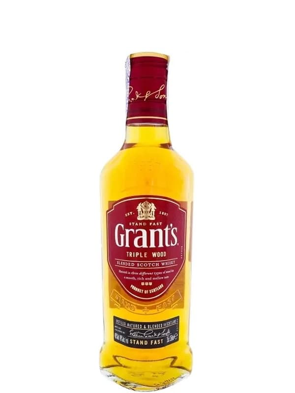 Віскі Грантс, Тріпл Вуд / Grant's, Triple Wood, 40%, 0.35л