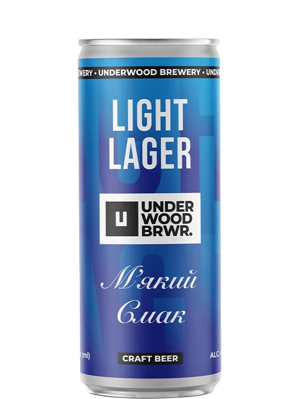 Пиво Underwood Brewery Світле Light Lager 4.2% 0.33 л з/б