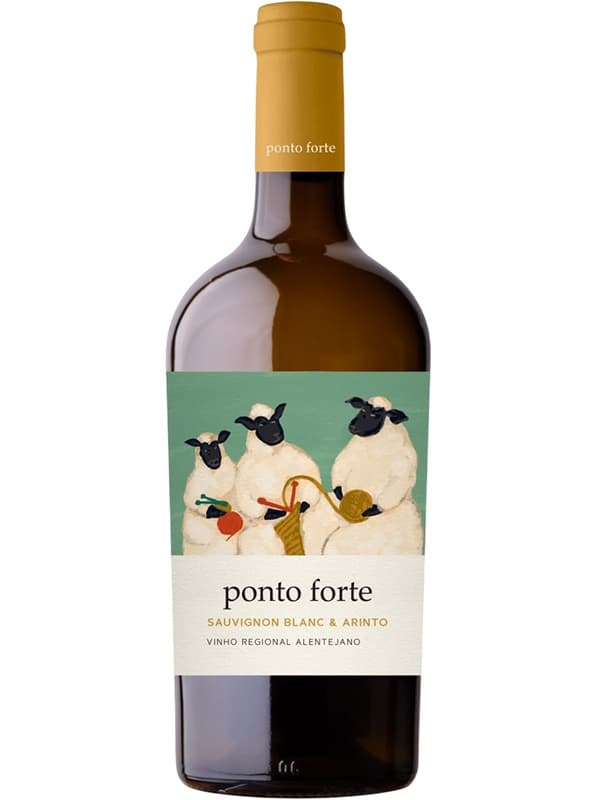Вино Понто Форте, Совіньйон Блан - Арінто / Ponto Forte, Sauvignon Blanc - Arinto, Monte da Ravasqueira, біле сухе 0.75л