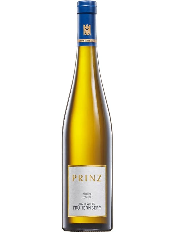 Вино Райнгау Рислінг Трокен, Халльгартен Фрюернберг / Rheingau Riesling Trocken, Hallgarten Fruhernberg, Weingut Prinz, біле сухе 0.75л